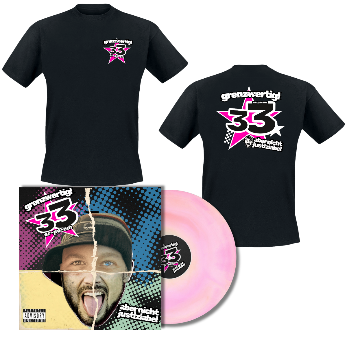 'GRENZWERTIG' Vinyl + Unisex Shirt Bundle