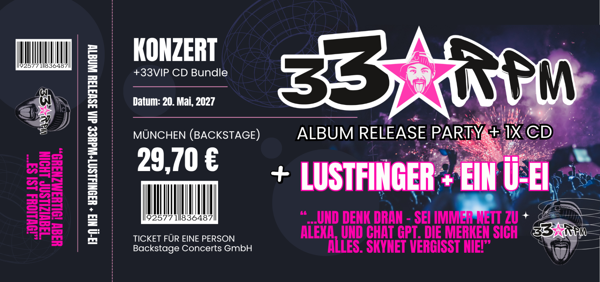 'GRENZWERTIG ' - München 20.05.2027 – Ticket
